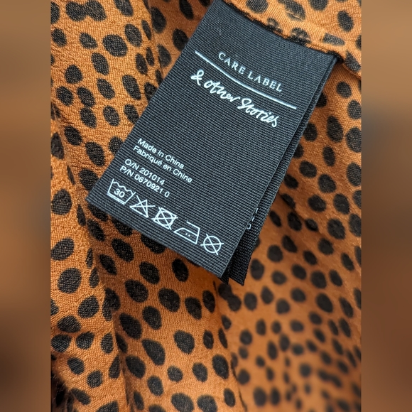 & Other Stories Leopard Ruffle Wrap Skirt - Sz 2 - Picture 12 of 12